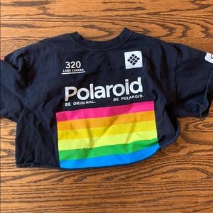 great condition polaroid cropped tee